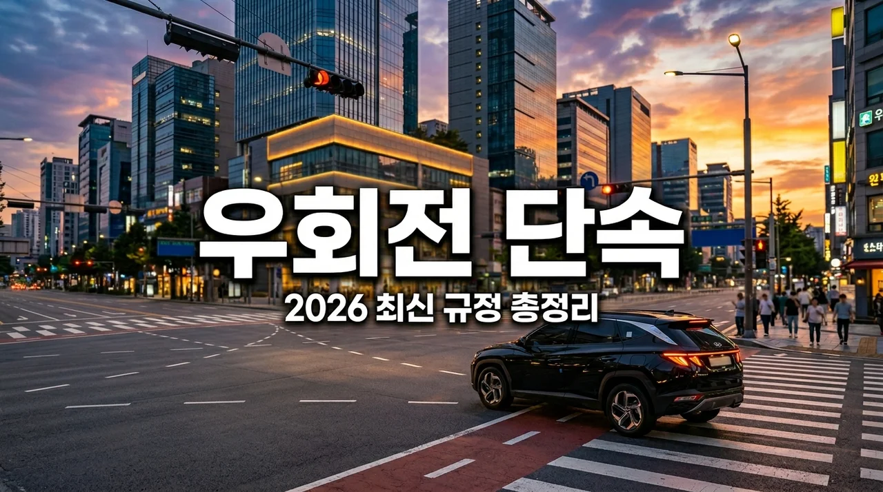 우회전 일시정지 단속 규정 총정리! 6만원 벌금 피하는 법 (2026)