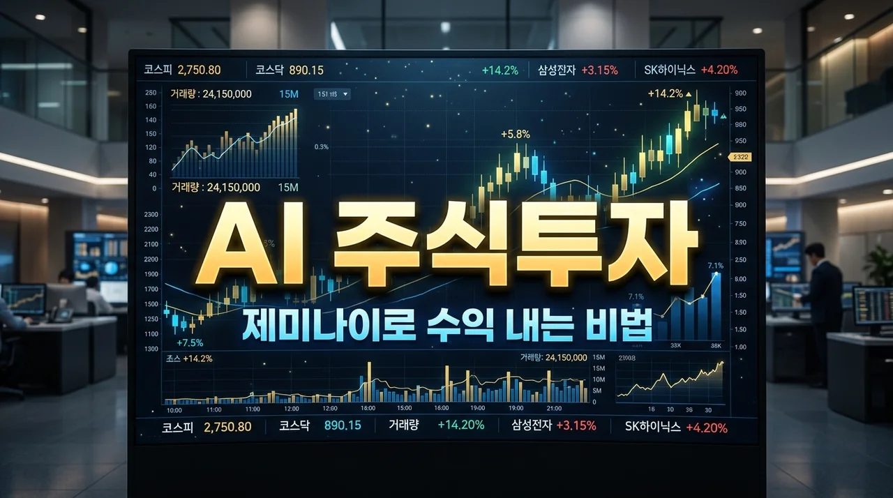AI 주식투자, 제미나이 활용법으로 종목 분석 5분 만에 끝내는 법