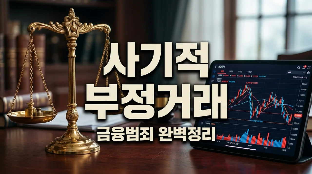 사기적 부정거래란? 주식 시장의 '교묘한 거짓말' 뜻과 성립요건 완벽 정리