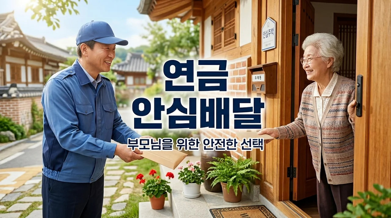 국민연금 안심배달 신청방법 대상 총정리! 부모님 연금 집에서 안전하게 받는 법