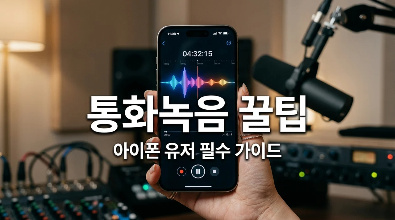 아이폰 통화녹음 꿀팁! iOS 18 기본 기능부터 어플까지 완벽 정리