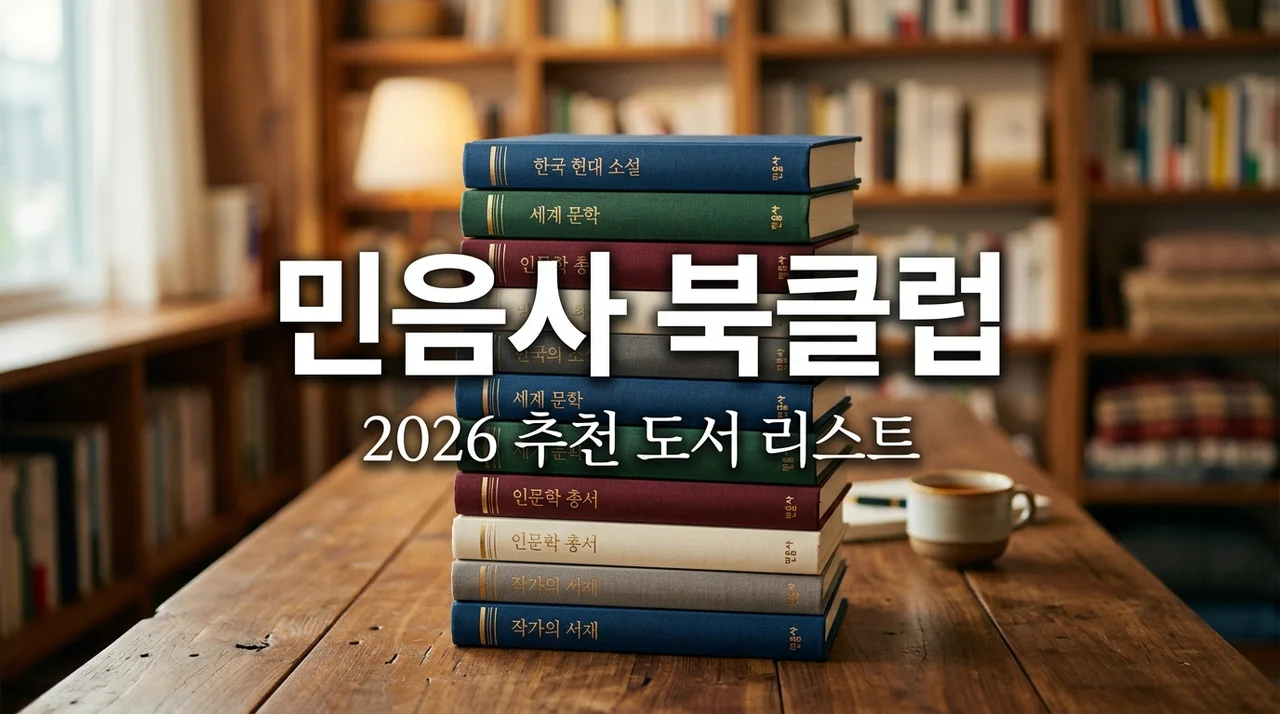 민음사 북클럽 추천 도서 2026 필독 리스트: 실패 없는 선택 가이드
