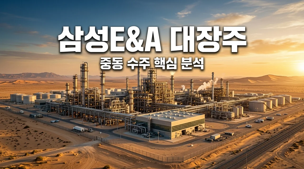 삼성E&A 주가 전망, 중동 수주 대장주인 진짜 이유와 핵심 투자 포인트