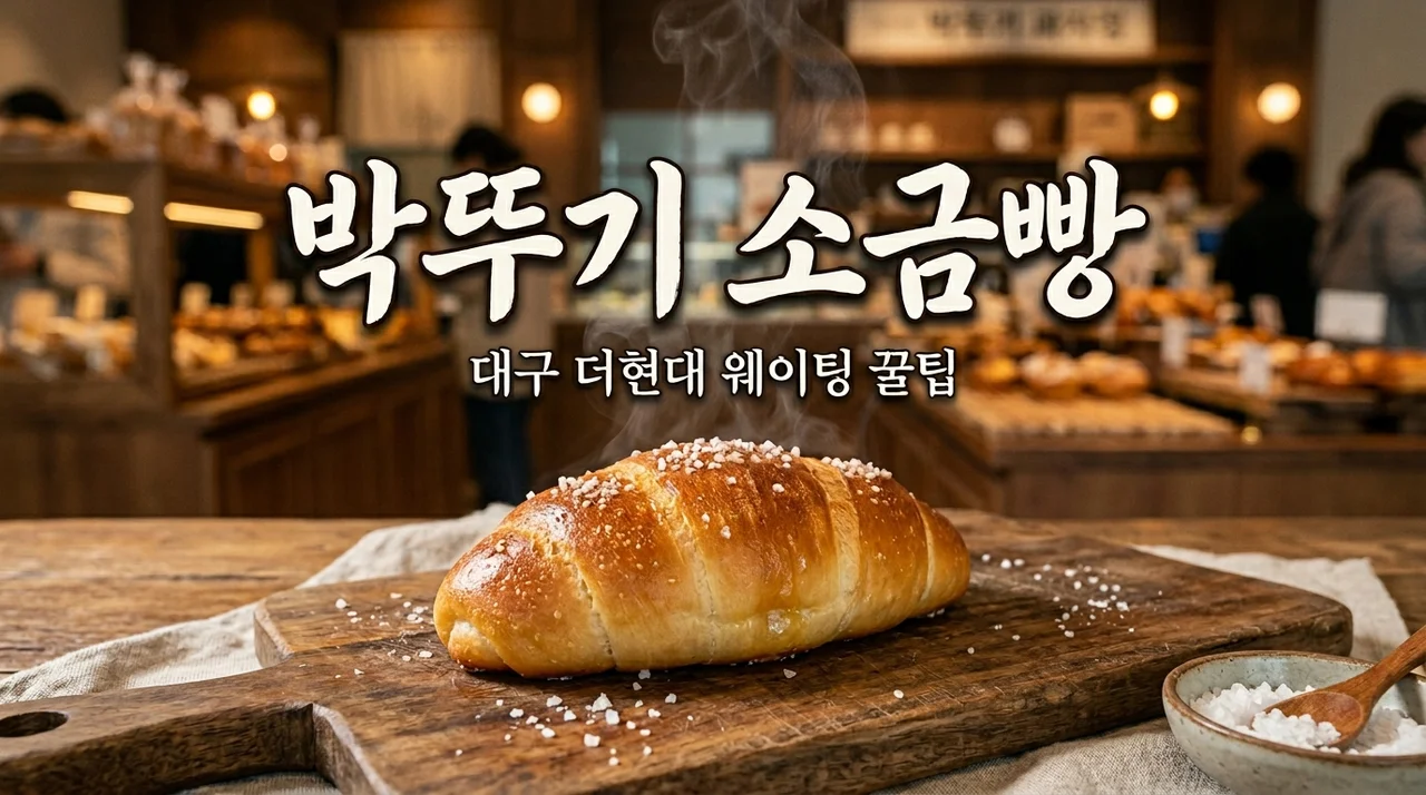 박뚜기 소금빵 대구 더현대 상륙! 웨이팅 팁부터 메뉴 추천 총정리