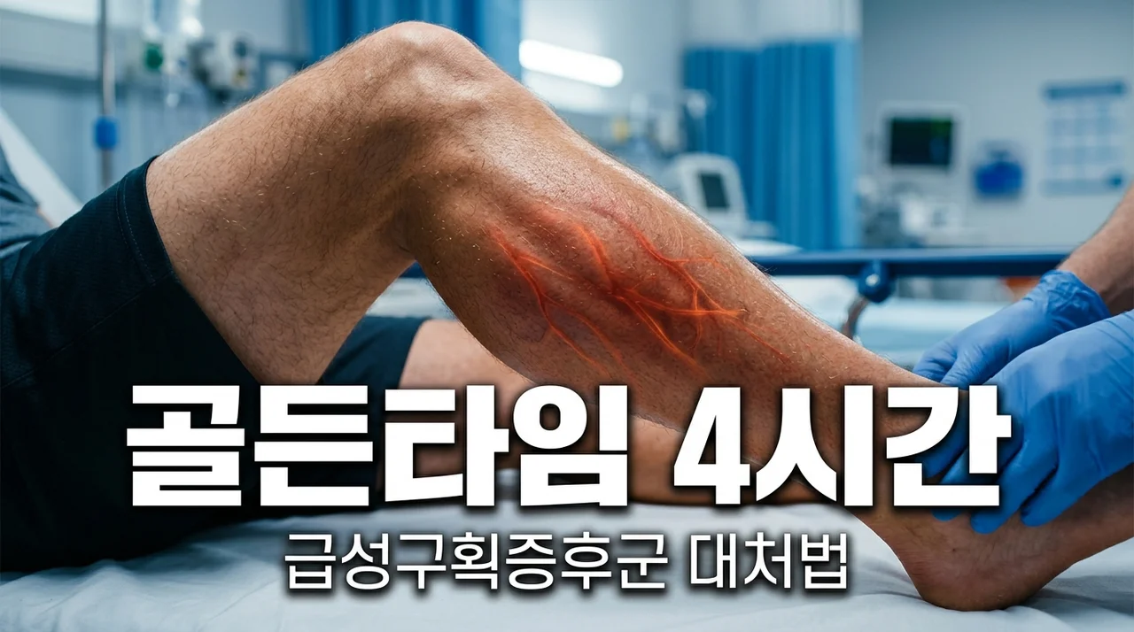 급성구획증후군 증상 5가지와 골든타임 대처법: 방치하면 괴사 위험!