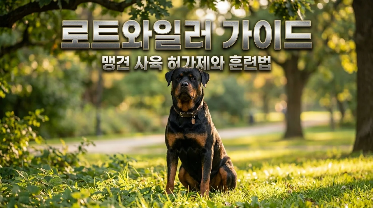 로트와일러 반려생활 총정리: 맹견 사육 허가제부터 훈련 팁까지