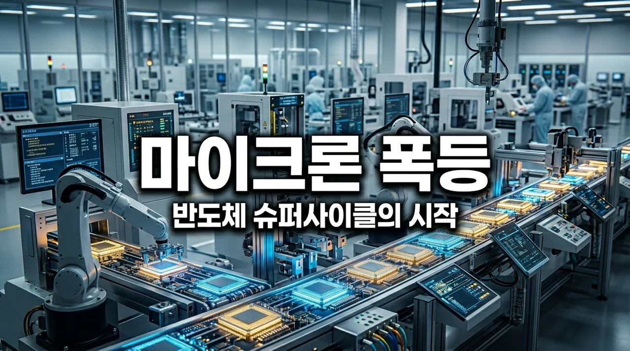 마이크론 테크놀로지 급등 이유, AI 반도체 슈퍼사이클의 시작일까?