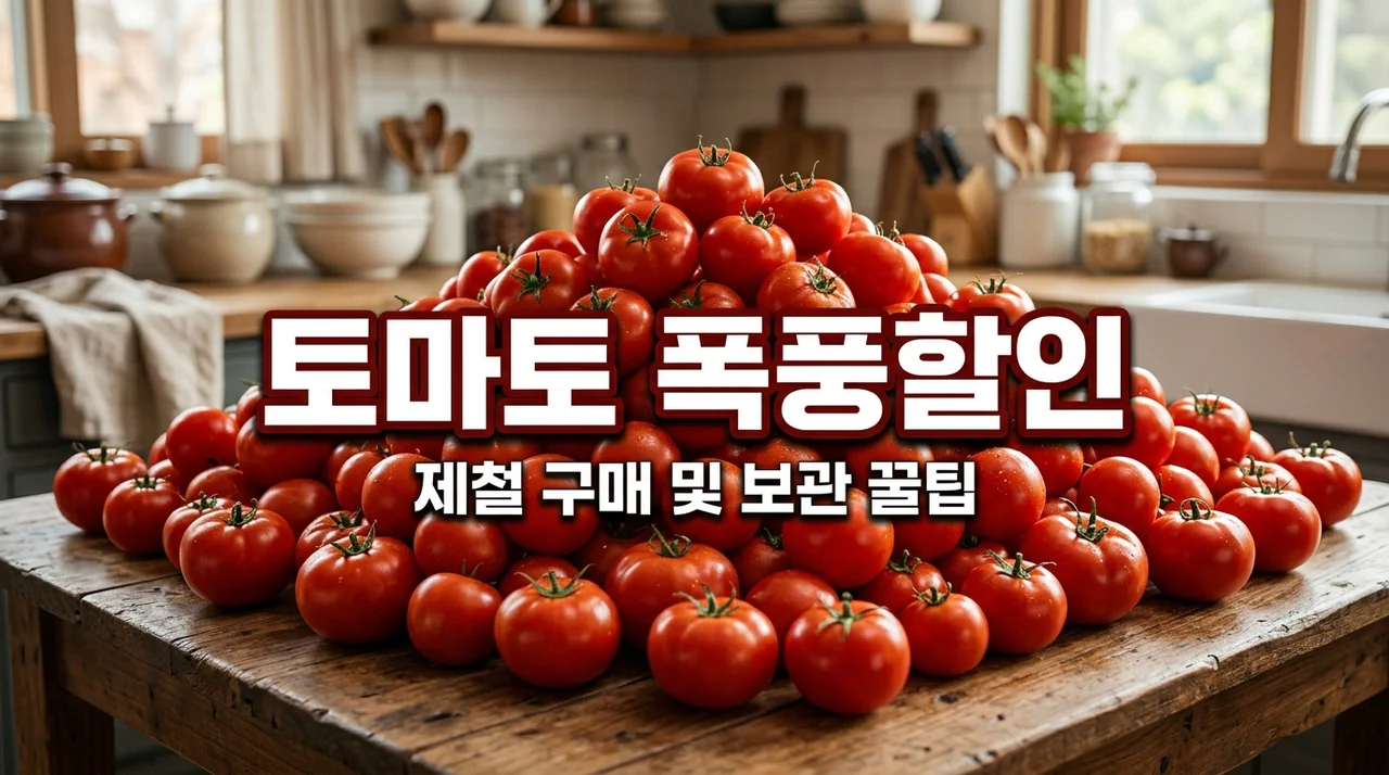 토마토 폭풍할인 기간! 지금 사야 하는 이유와 신선한 토마토 고르는 법, 보관 꿀팁까지
