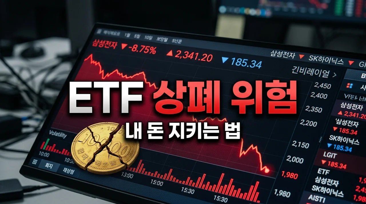 ETF 상장폐지 가능성, 내 돈 다 날릴까? 원금 회수 방법과 위험 신호 정리