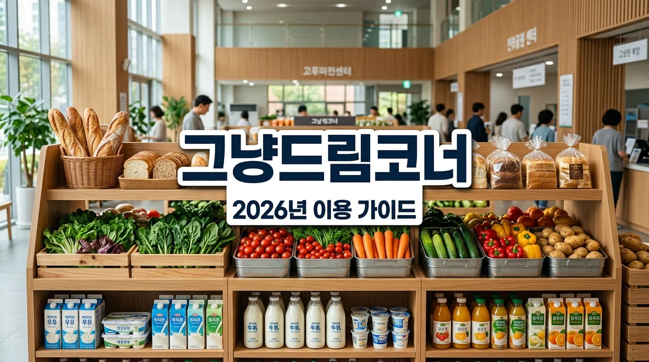 그냥드림코너 총정리: 2026 지원대상 신청방법 및 위치 조회 가이드