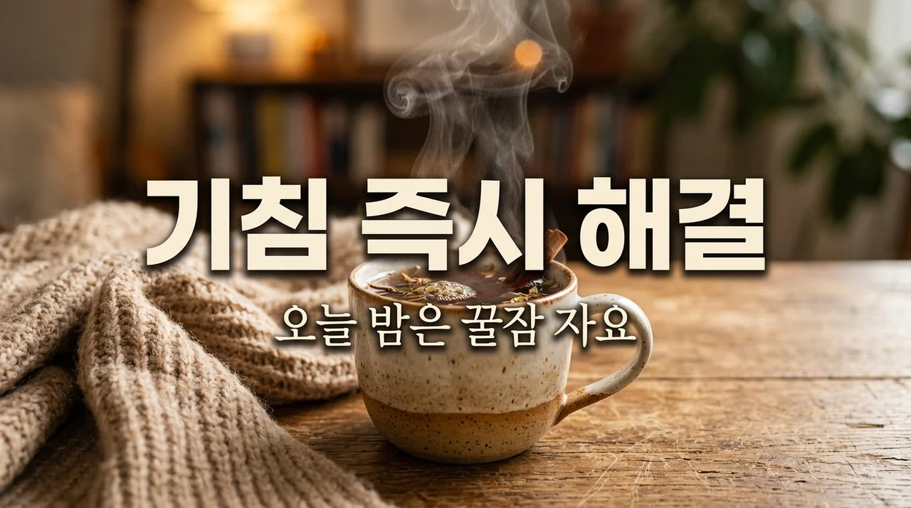 기침 멈추는 법 7가지! 밤에 더 심한 가래 기침 즉시 해결 루틴