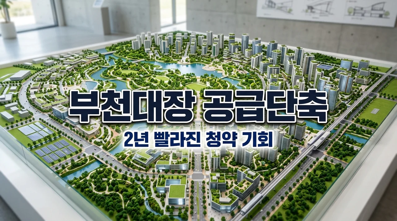 3기 신도시 부천대장지구 공급 2년 단축! 청약 일정 및 당첨 전략 총정리