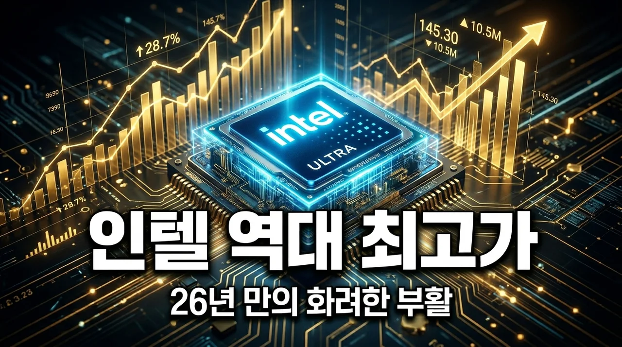 인텔 26년 만에 최고가 경신, AI 주도권 탈환과 향후 투자 전망