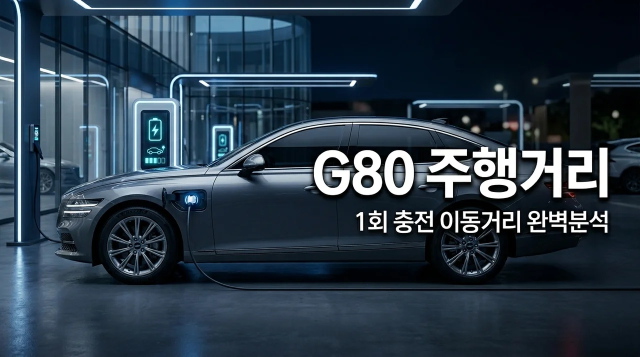 G80 전기차 1회 충전 이동거리 분석, 500km 주행 가능할까? (실제 주행거리 포함)
