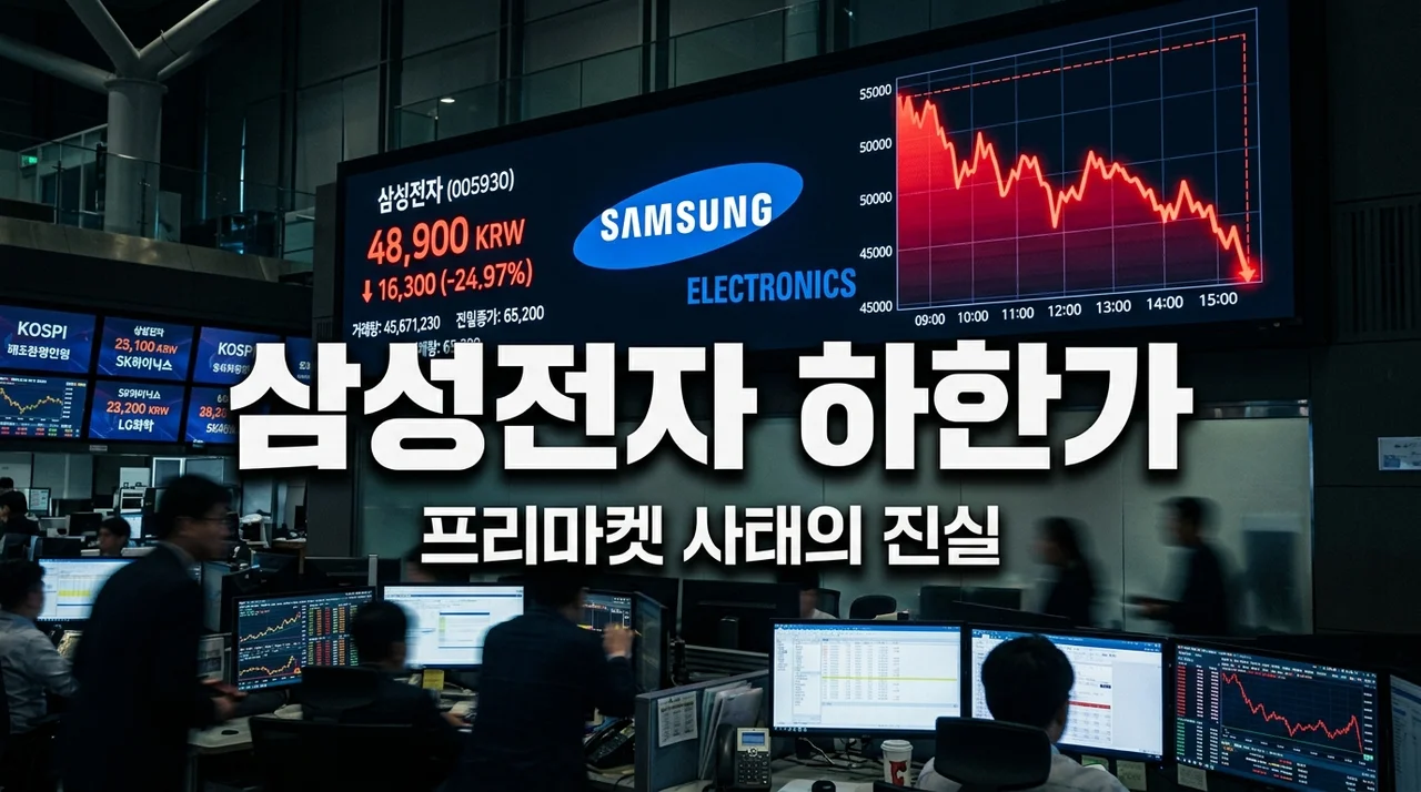 삼성전자 프리마켓 하한가 사태의 진실! 누군가는 로또, 누군가는 악몽?
