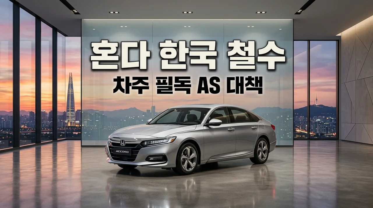혼다코리아 철수 결정적 이유 3가지와 기존 차주 AS 대책 총정리