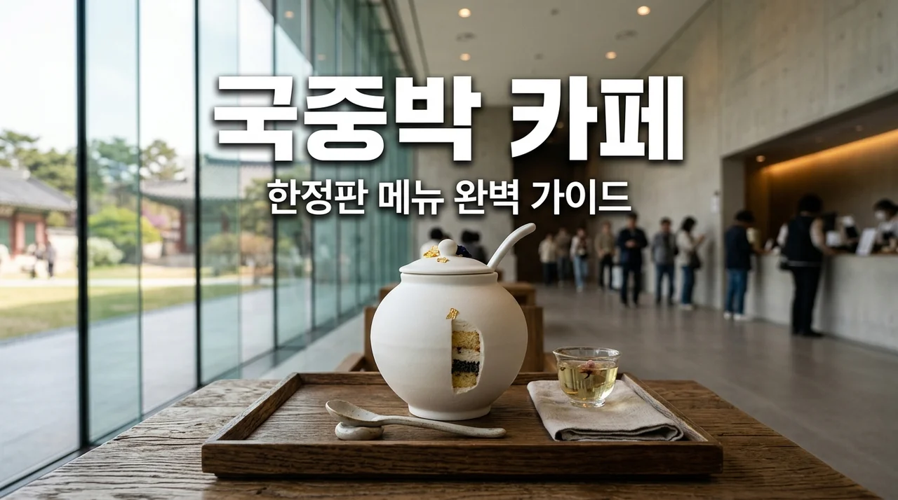 한국 국중박 카페 메뉴 추천 BEST 5! 외국인도 줄 서는 한정판 디저트 총정리