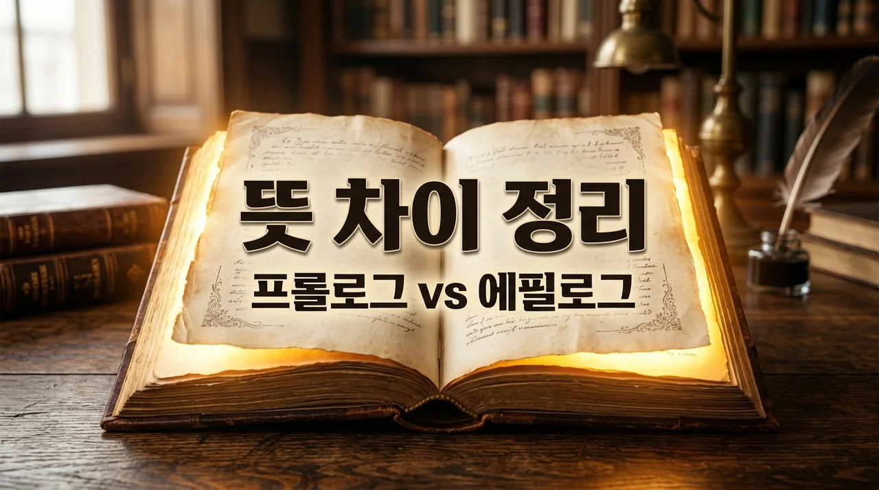 에필로그 프롤로그 뜻 차이 완벽 정리! 예시로 한눈에 이해하기
