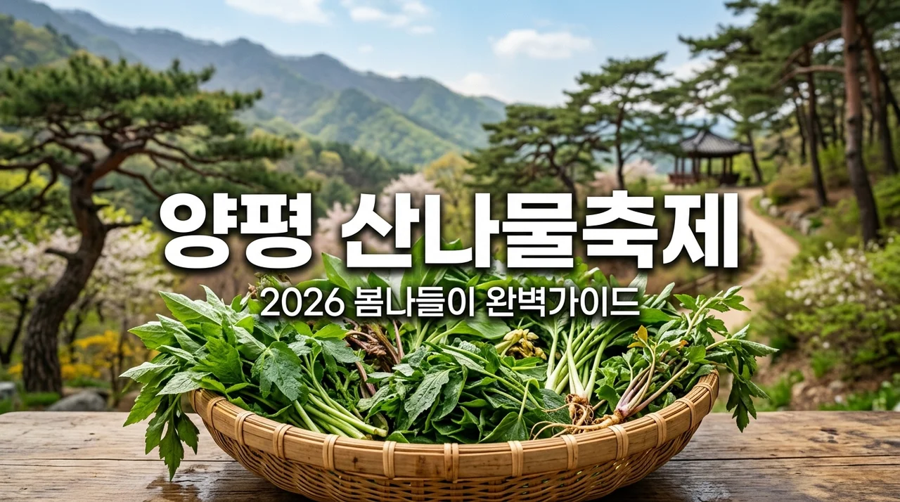 2026 양평 산나물 축제 총정리! 셔틀·주차·프로그램·꿀팁 완벽 가이드