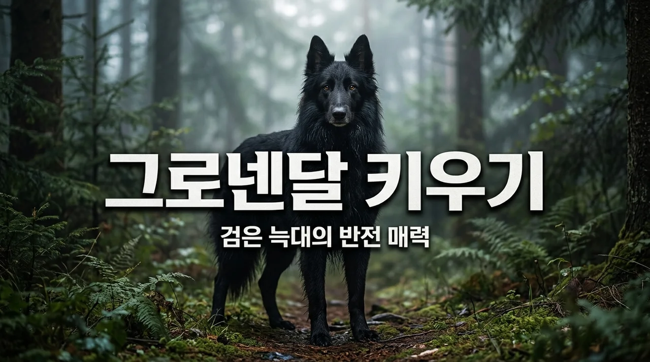 벨지안 쉽독 그로넨달 키우기: 검은 늑대의 반전 매력과 관리 꿀팁
