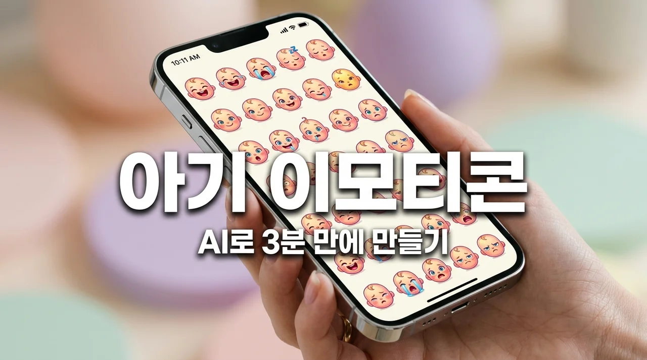 아기얼굴 이모티콘 만들기! 챗지피티 AI 프롬프트로 3분 만에 완성
