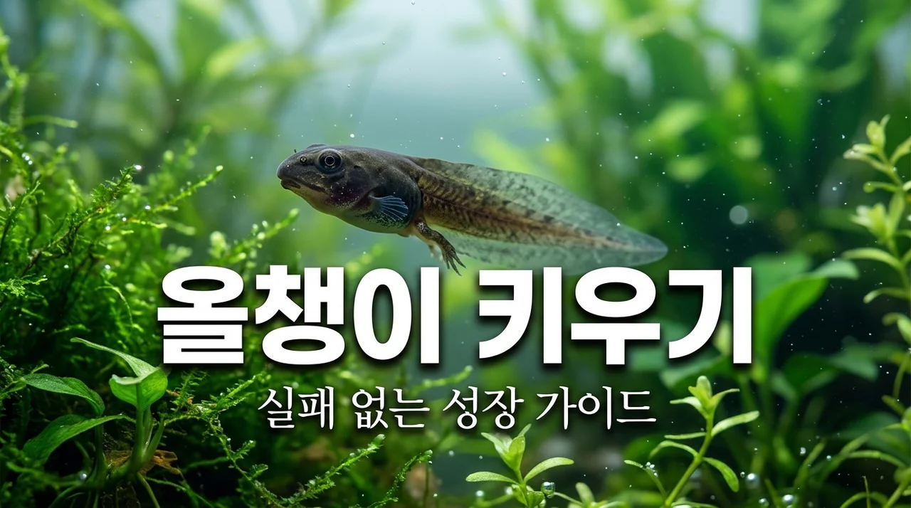 올챙이 키우기 완벽 가이드: 먹이 종류부터 개구리 변신까지 실패 없는 비결