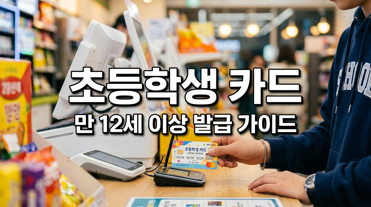 초등학생 신용카드 발급 가능할까? 만 12세 조건 및 신청 방법
