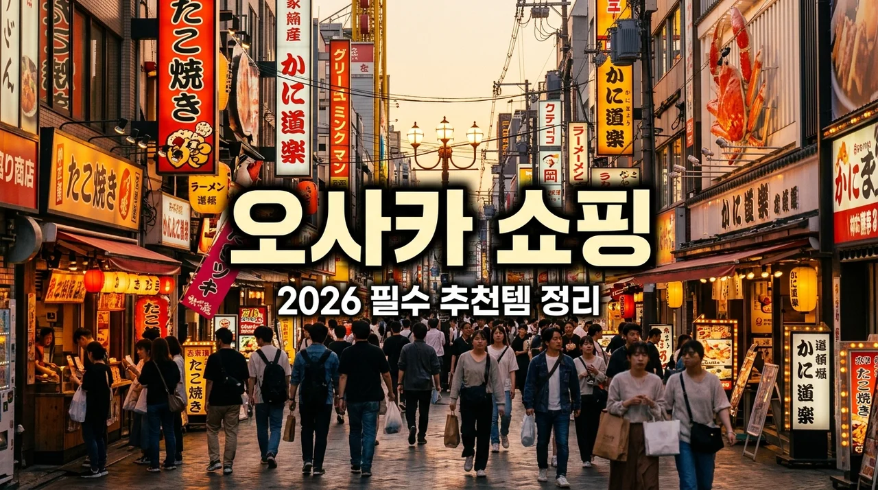 오사카 여행 쇼핑리스트 2026: 돈키호테·백화점 필수템 완벽 정리