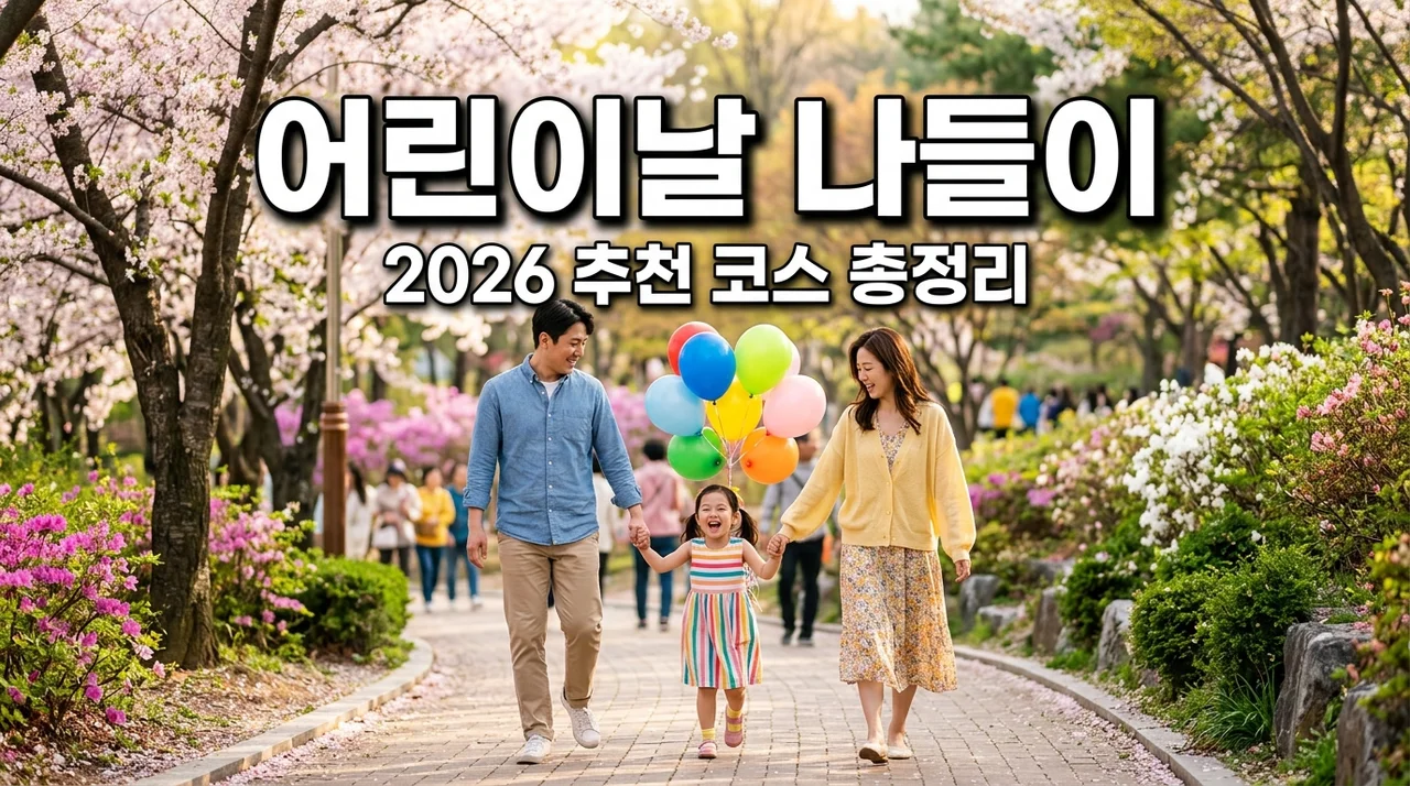 2026 어린이날 나들이 코스 총정리! 아이가 좋아하는 BEST 추천 장소