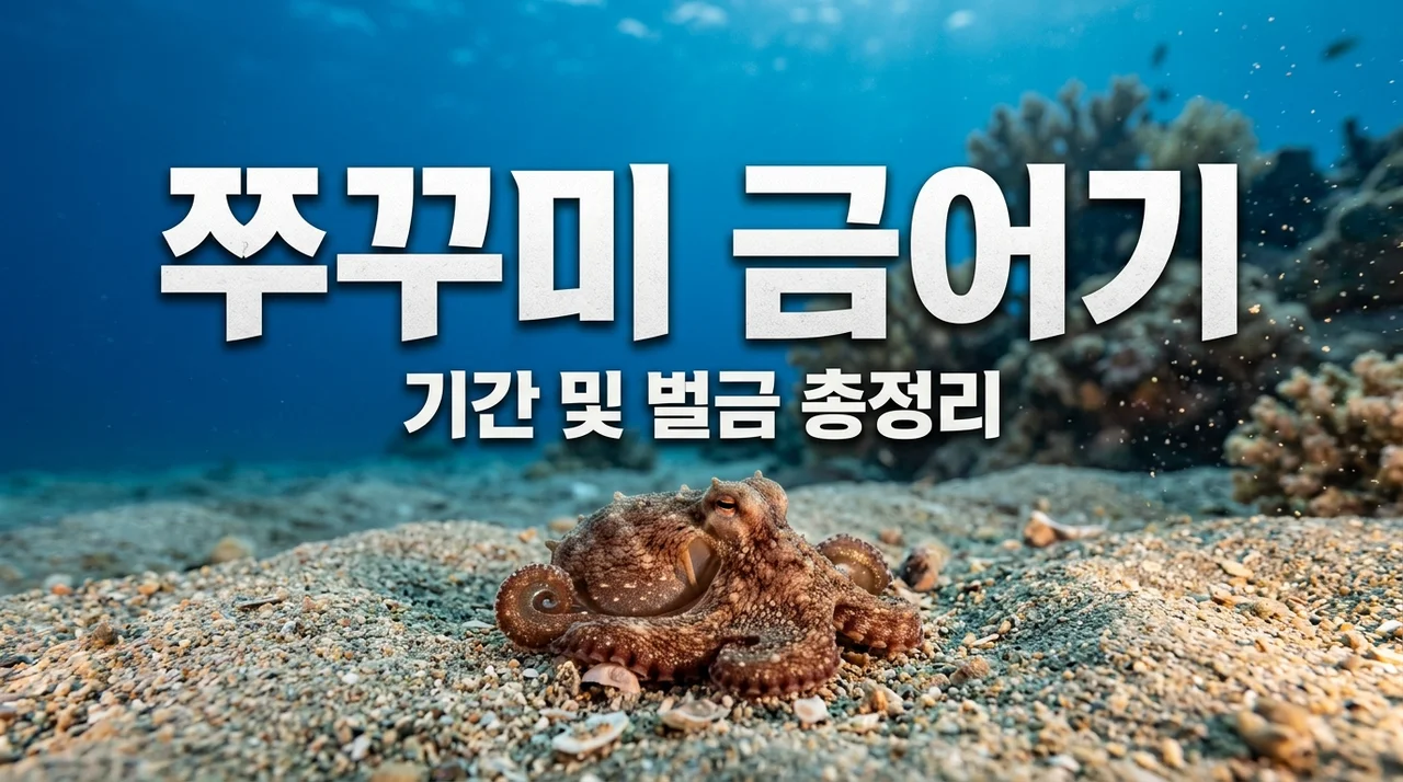 쭈꾸미 금어기 기간 총정리! 낚시 시즌과 주의사항 완벽 가이드