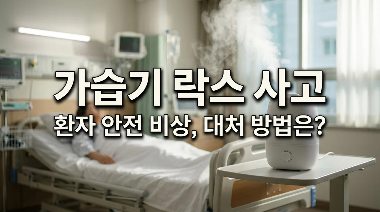 병원 가습기 락스 투입 사고 원인과 대처법: 환자 폐 손상 막으려면
