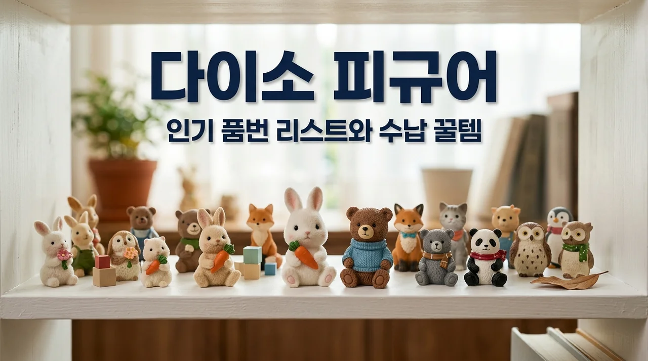 다이소 미니 피규어 리스트 총정리! 인기 품번부터 수납 꿀템까지