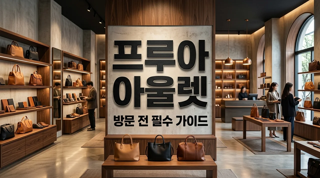 프루아 아울렛 방문 정리: 예약 방법부터 주차, 할인 꿀팁까지 (최신판)