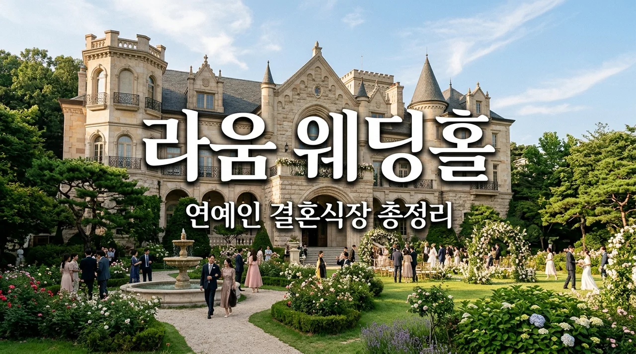 청담동 라움 웨딩홀 견적 식대 총정리! 연예인들이 선택한 이유