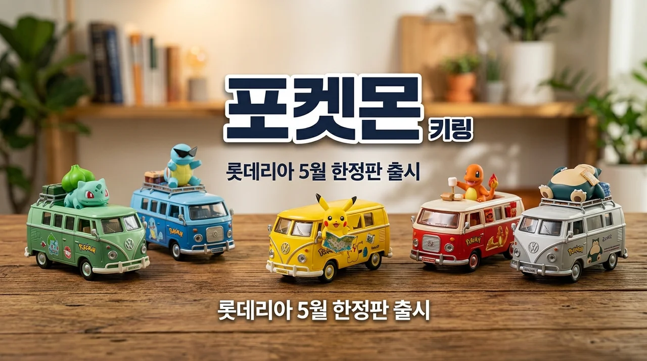 롯데리아 포켓몬 캠핑카 키링 가격 종류 및 재고 확인 꿀팁 (5월 행사)