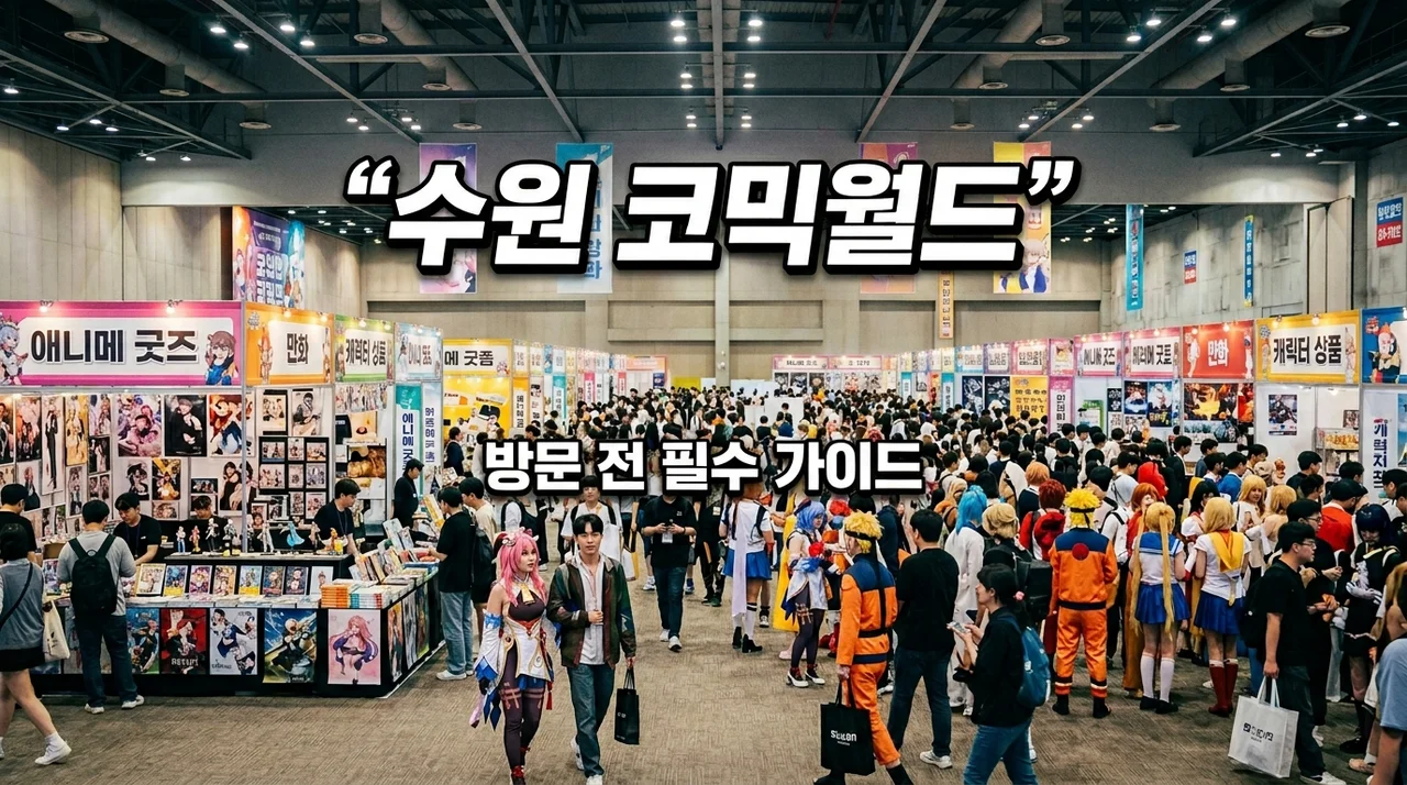 수원 코믹월드 완벽 가이드: 예매 방법, 준비물, 현장 꿀팁 총정리