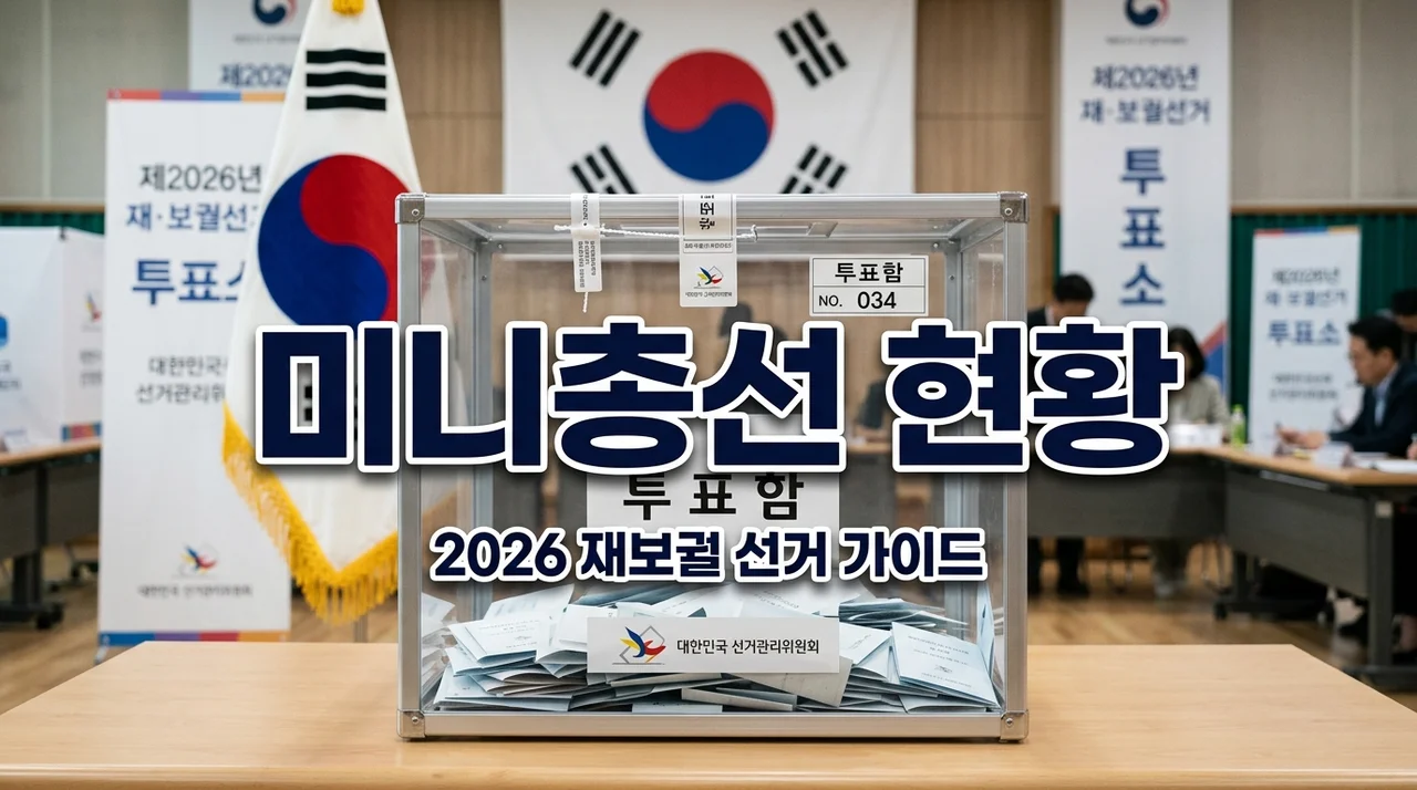 2026 미니총선 재보궐선거 현황 및 지역별 투표 가이드 총정리
