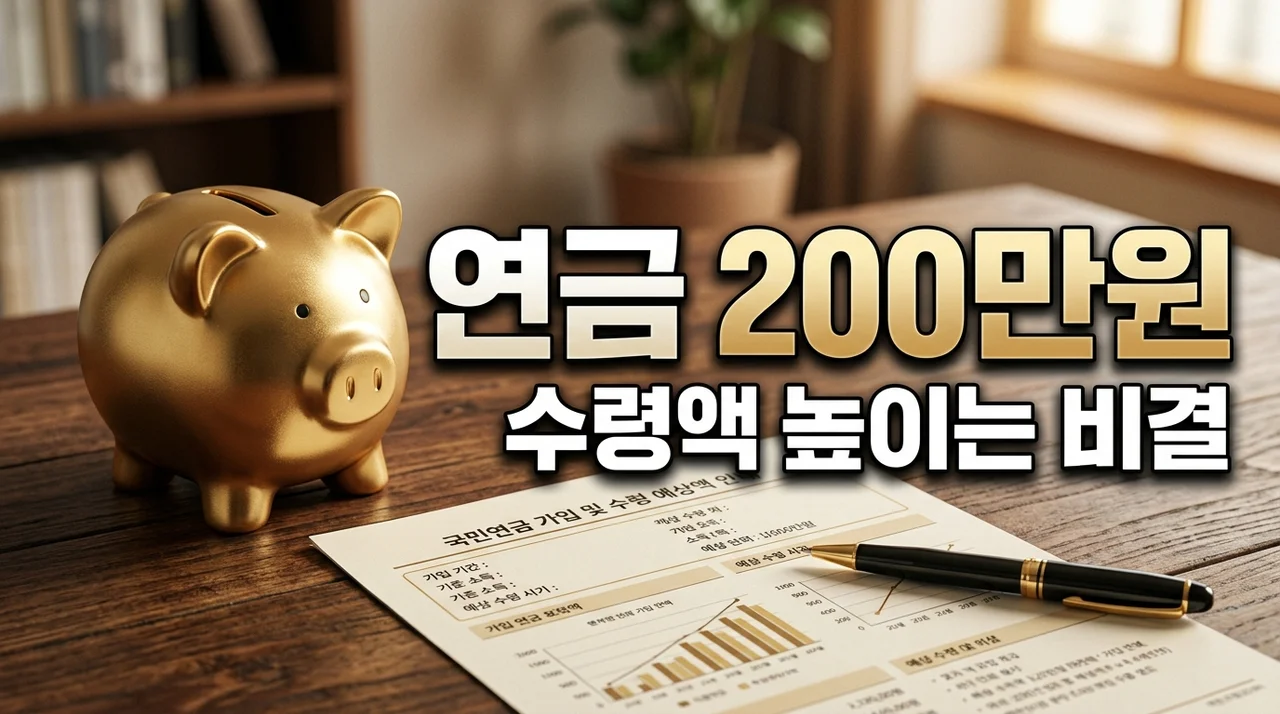 국민연금 200만원 이상 받는 방법: 수령액 높이는 실전 전략 5가지