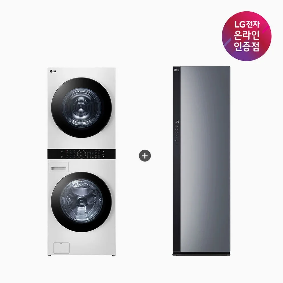 LG 트롬 오브제컬렉션 워시타워 + LG 스타일러 세트 (W21WAM + SC5GMR52S) 상세 이미지 3