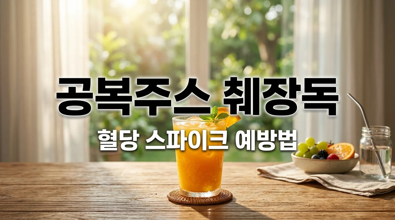아침 공복 과일주스 췌장 건강에 독? 혈당 스파이크 막는 법