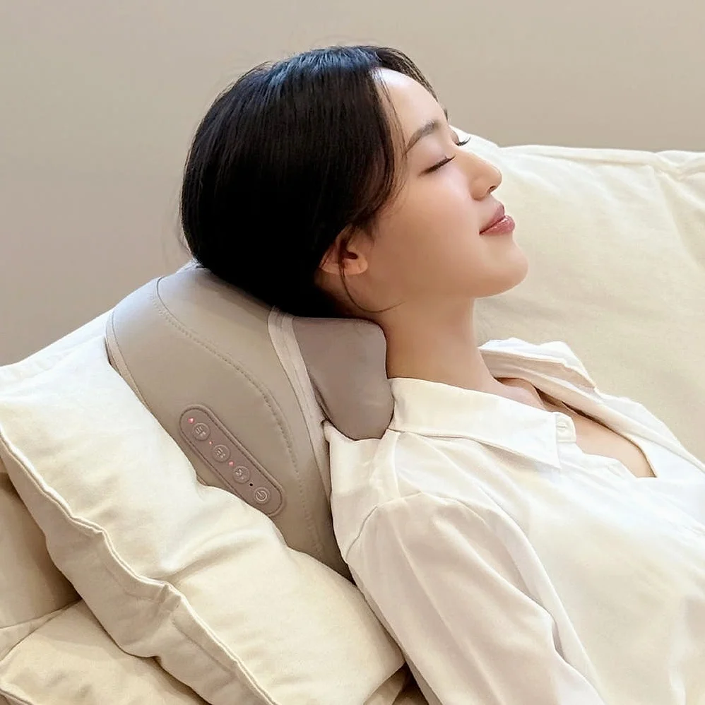 빌라르 목 어깨 베개 마사지기 승모근 안마기 상세 이미지 4