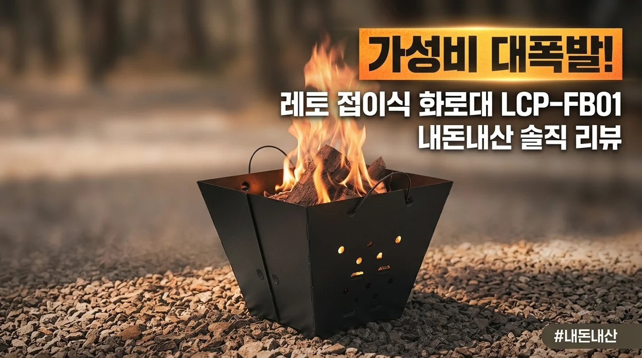 가성비 대란! 레토 접이식 캠핑 화로대 LCP-FB01 내돈내산 솔직 리뷰