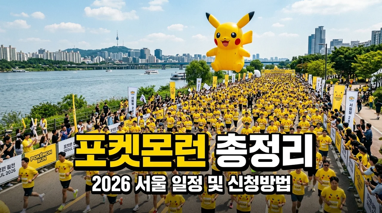 2026 포켓몬런 총정리: 서울 일정 신청 티켓팅 및 코스 완벽 가이드