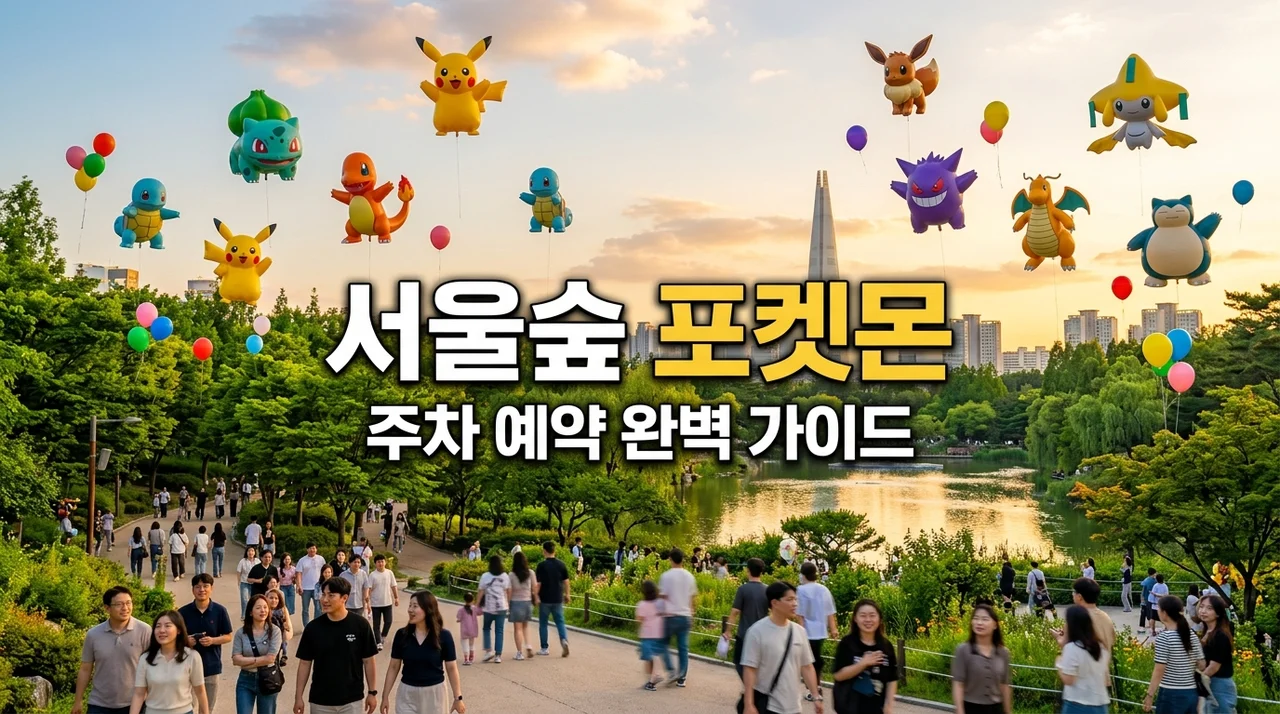 서울숲 포켓몬 총정리: 주차 대기 없이 즐기는 꿀팁 및 예약 가이드