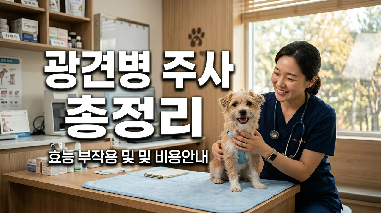 광견병 주사 효능 부작용 총정리: 예방접종 주기와 비용 가이드