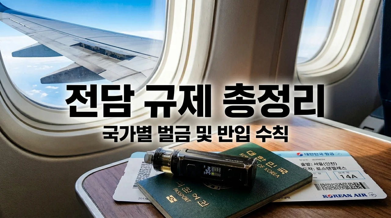 해외여행 전자담배 반입 금지 국가 및 사용 규제 총정리 (2026)