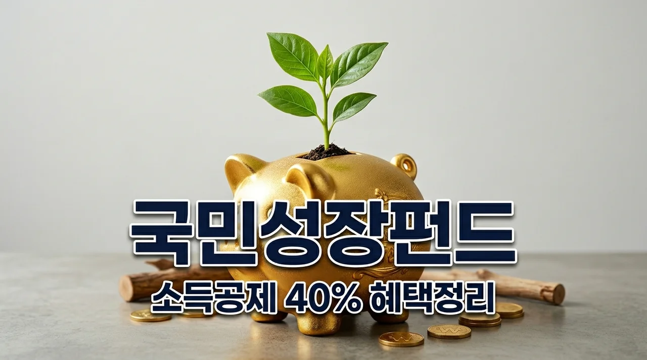 국민성장펀드 소득공제 혜택 및 가입 방법 완벽 정리 (2026)