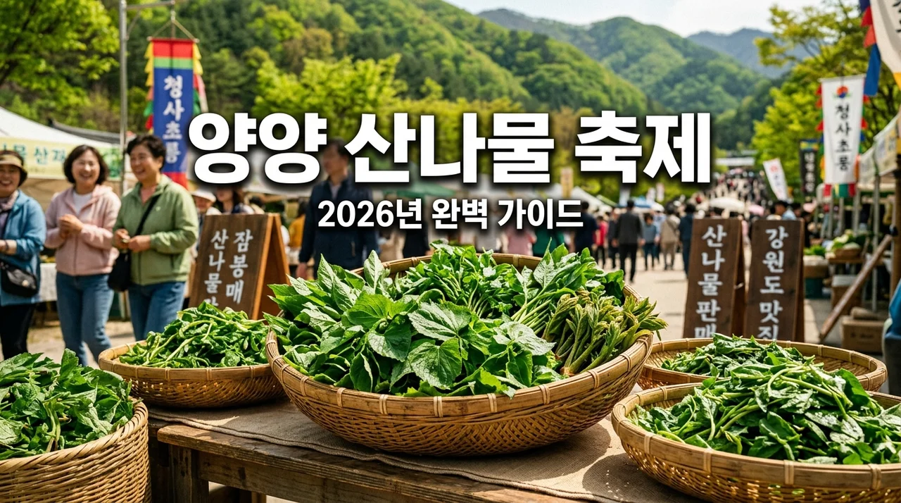 양양 산나물 축제 여행 총정리! 2026 일정·주차·먹거리 완벽 가이드