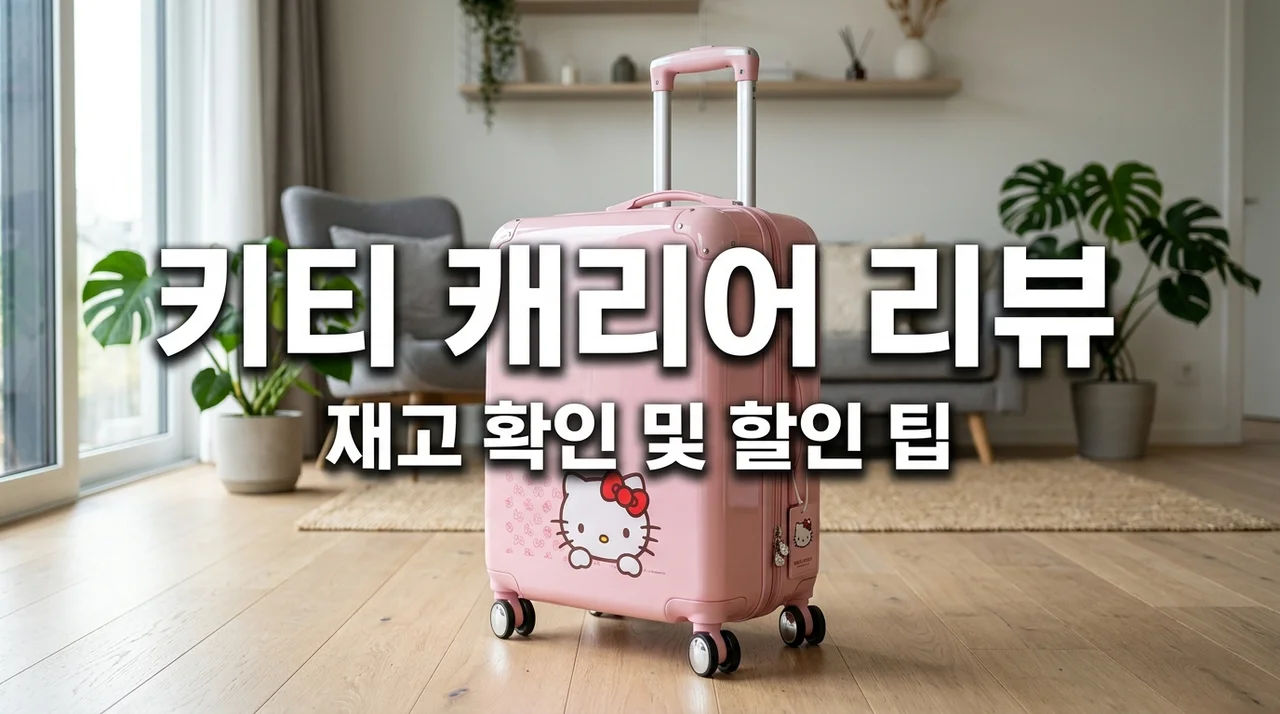 세븐일레븐 헬로키티 캐리어 리뷰, 재고 확인법 및 할인 구매 팁