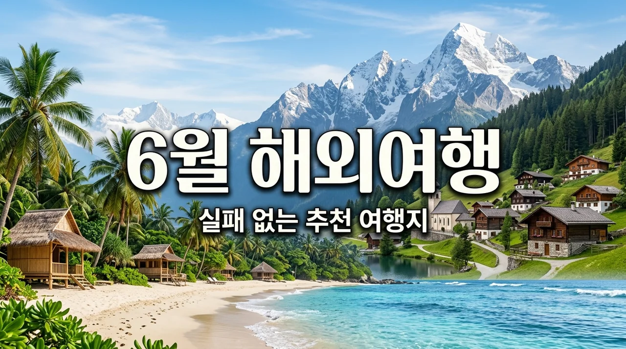 6월 해외여행 추천 TOP 4 | 날씨, 비용, 준비물까지 완벽 정리